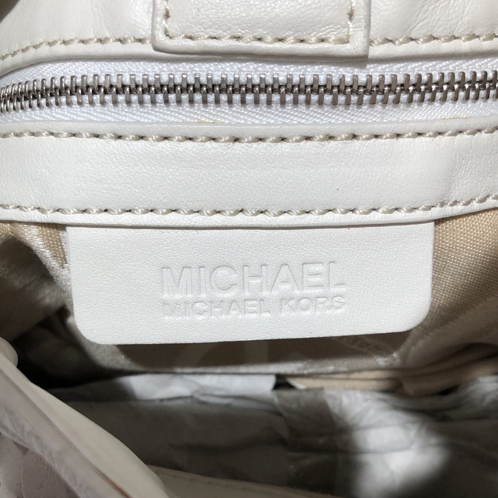 Michael Kors Leather Braided Grommet Shoulder Bag w/Removable Straps - Picture 2 of 16